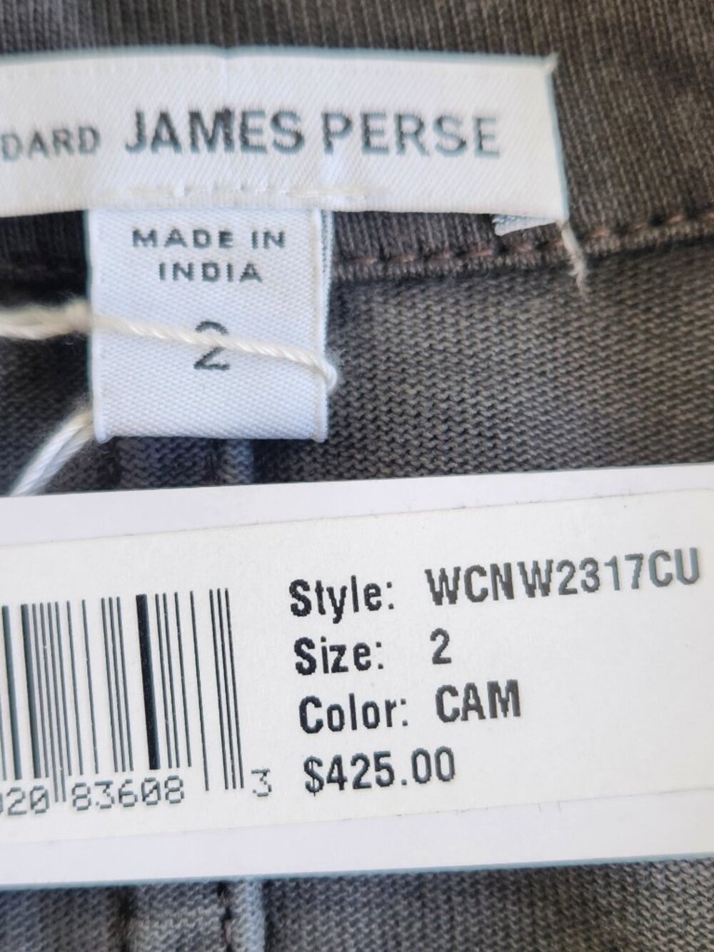 New James Perse utility military style jacket camo print size 2 Medium NWT - Picture 7 of 11